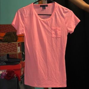 Long pink fitting t-shirt